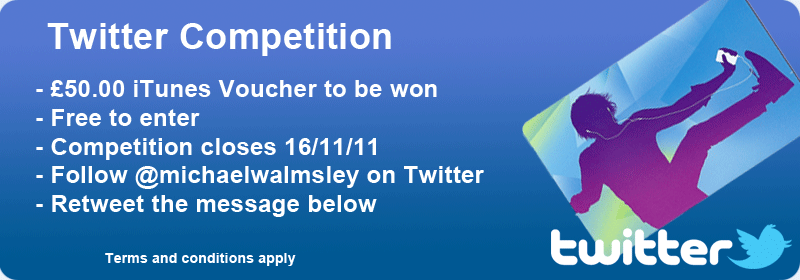 Twitter competition to win £50 iTunes Voucher