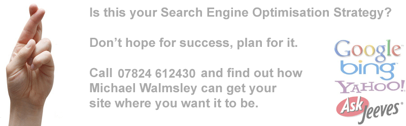 Dial 07888 679725 to ask how Michael can improve your search engine rankings