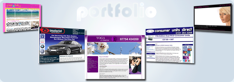 Samples of the high quality websites Michael Walmsley produces